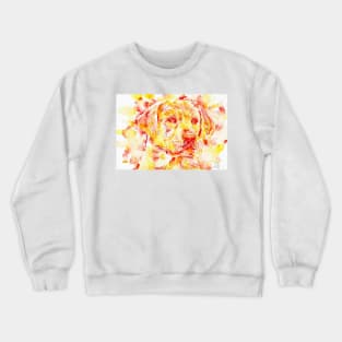 LABRADOR (GOLDEN RETRIEVER) - watercolor portrait .2 Crewneck Sweatshirt